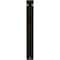 Ekena Millwork Damon Wrought Iron Bracket, (Single center brace), Antiqued Pale Gold 1 1/2"W x 7 1/2"D x 10"H BKTM01X07X10SDAAPG - alternate 3
